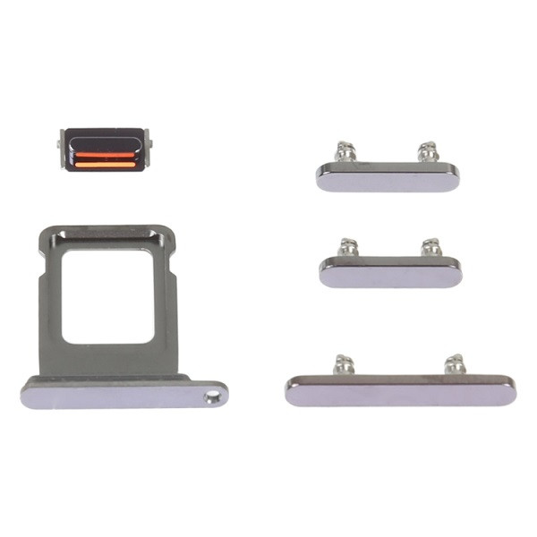 SIM Card Tray + Side Keys for iPhone 14 Pro (Purple)
